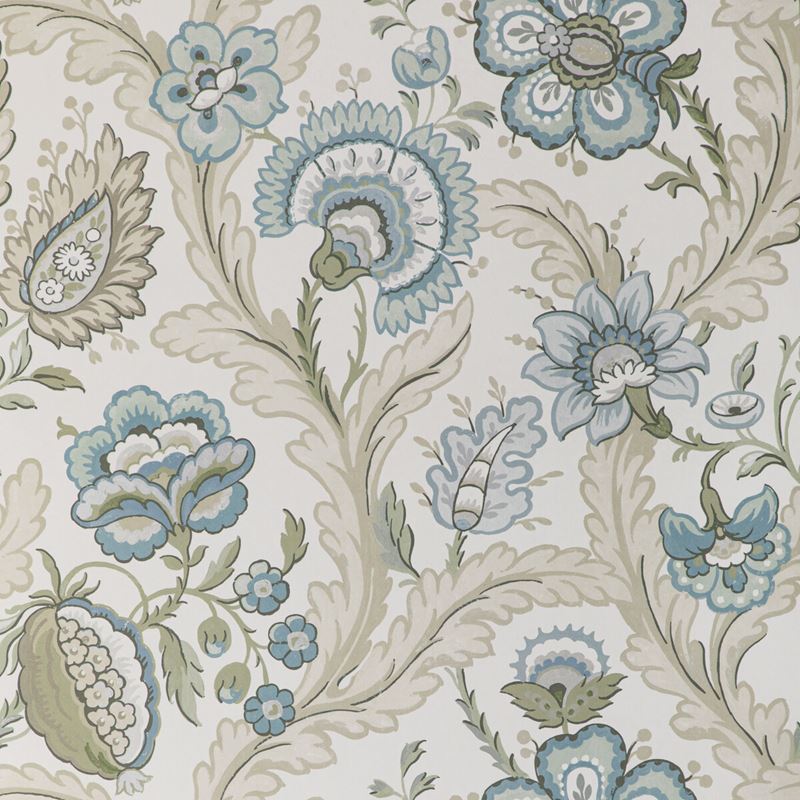 Sample P2020101.1323.0 Wimberly Paper, Aqua Sage by Lee Jofa Wallpaper