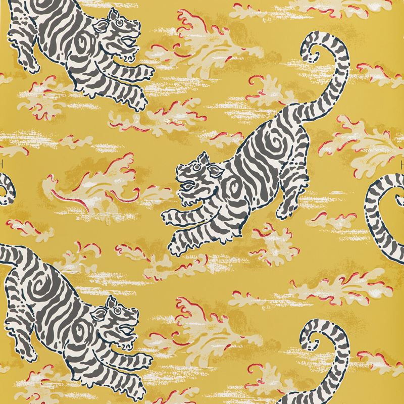 Sample P2020107.4039.0 Bongol Paper, Citrine by Lee Jofa Wallpaper