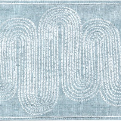 Sample T30807.5.0 Ischia Tape, Chambray by Kravet Couture Fabric