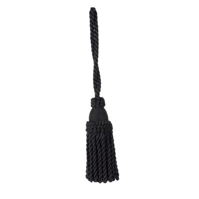 Sample T8012109-8 Coeur Tassel Black Brunschwig and Fils Fabric