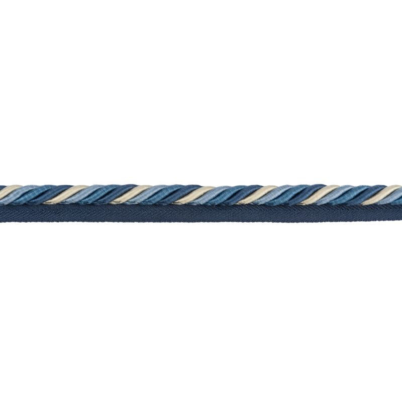Sample T8012526-5 Soie Cord Canton Blue Brunschwig and Fils Fabric