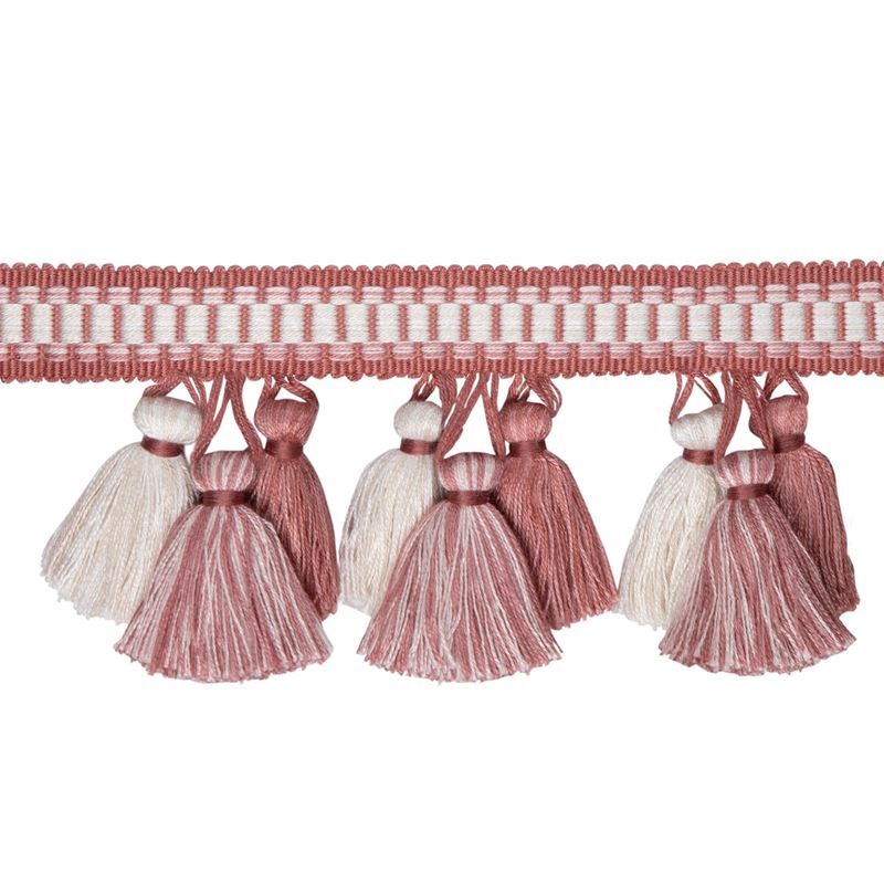 Sample T8020100.17.0 Andre Tassel Fringe Pink Brunschwig and Fils Fabric