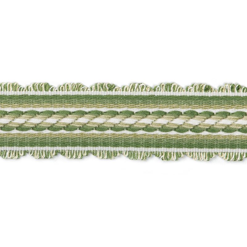 Sample T8020101.3.0 Jacqueline Braid Green Brunschwig and Fils Fabric