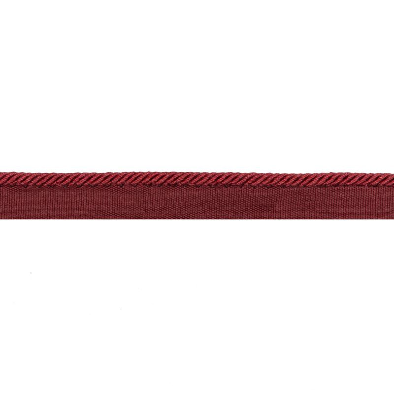 Sample T8020105.199.0 Picardy Cord Red Brunschwig and Fils Fabric