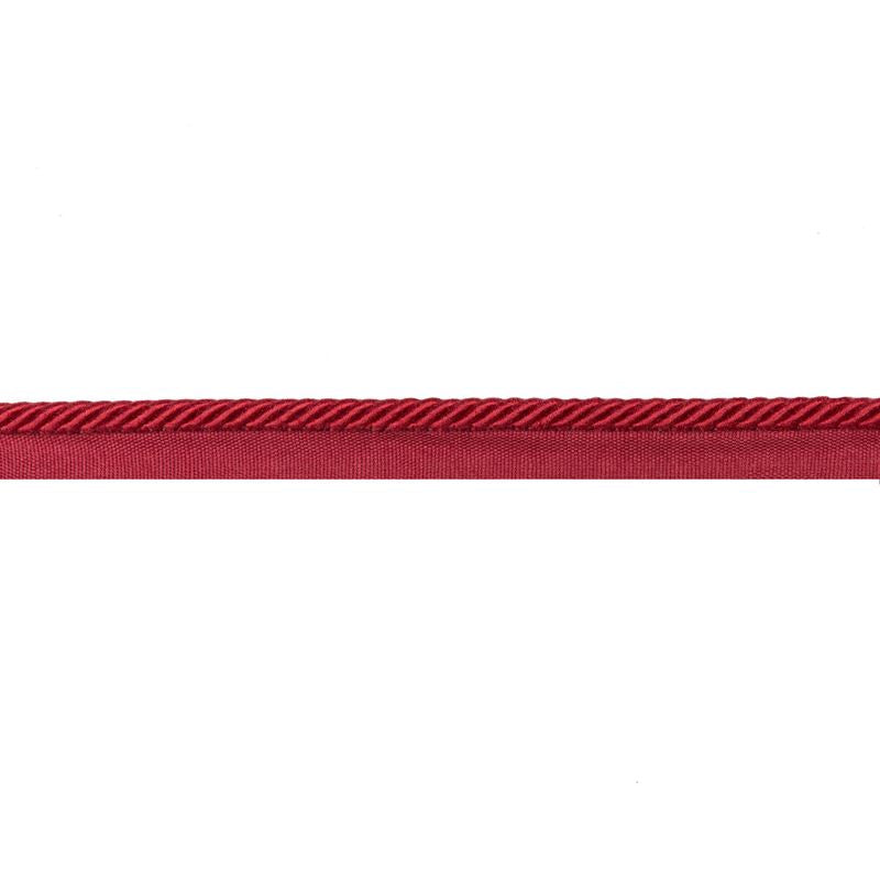 Sample T8020106.197.0 Barodet Cord Red Brunschwig and Fils Fabric