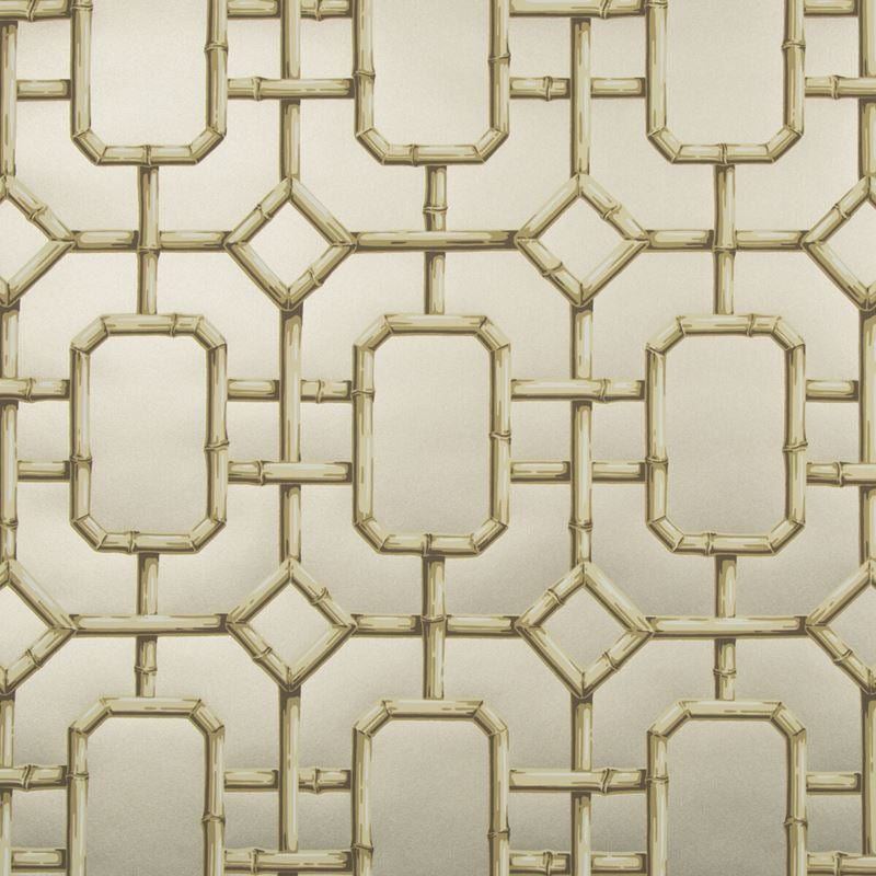 Sample W3404.416.0 Bambu Fret, Pewter by Kravet Couture Wallpaper