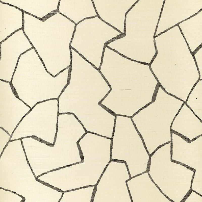 Sample W3573.81.0 Kravet Couture W-Bark Cloth-Noir, by Kravet Couture Wallpaper