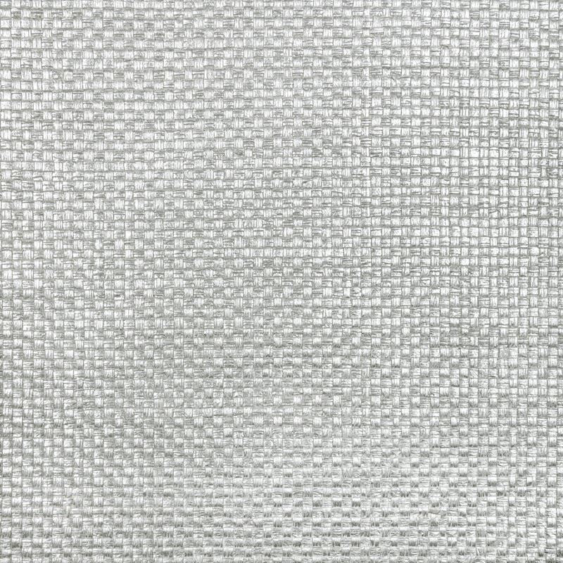 Sample W3832.1101.0 Metallic Weave, Silver by Kravet Couture Wallpaper