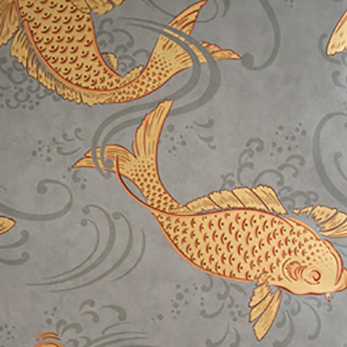 Purchase Sample Osborne and Little Derwent Charcoal-Orange W5796-01