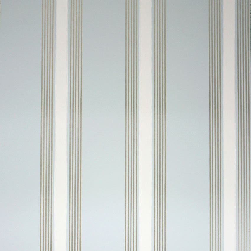 Purchase Sample Osborne and Little Grosvenor Pale Steel Blue-White-Gilver W6291-05