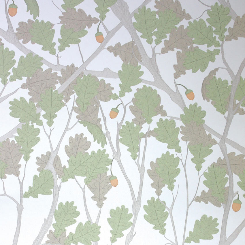 Purchase Sample Osborne and Little Feuille de Chene Ivory-Pistachio W6430-04