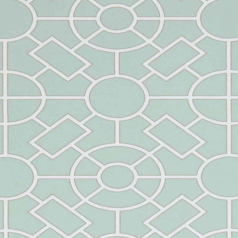 Purchase Item# W7455-03 pattern name & colorMansfield Park Knot Garden Eau De Nil Osborne & Little Wallpaper