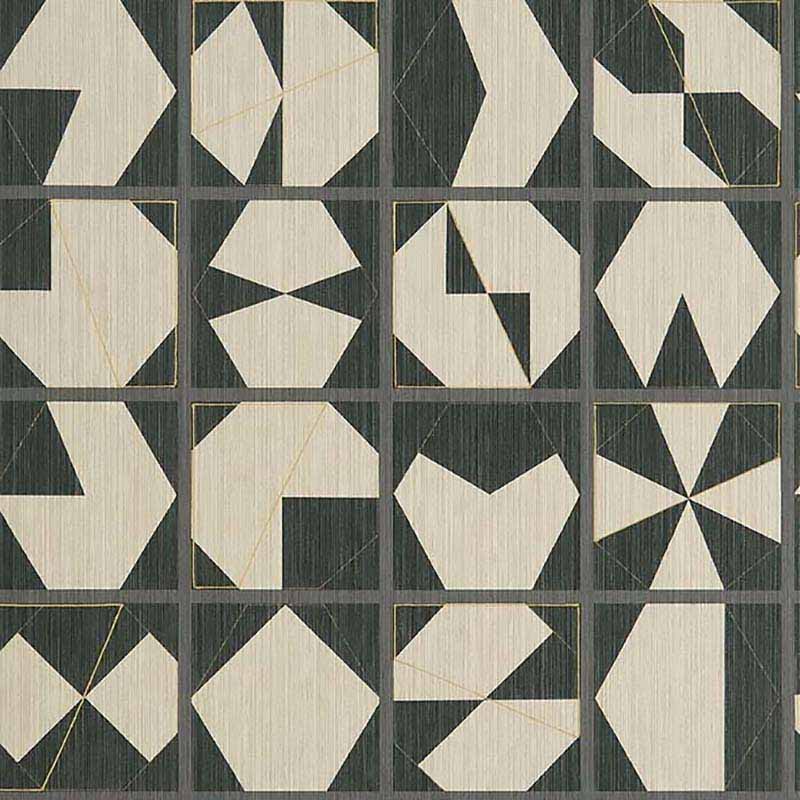 Purchase Sample - W7557-01 Kutani Vinyl Ivory/Charcoal Osborne & Little Wallpaper