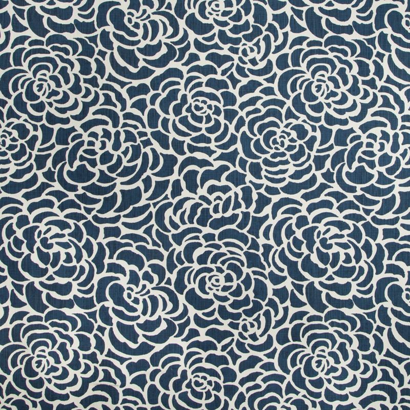 Sample WAVE.50.0 Indigo Multipurpose Botanical Foliage Fabric by Kravet Basics