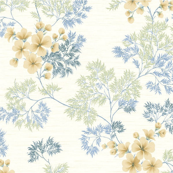 Sample WBP10104.WT.0 Flora Clear Skies Botanical Winfield Thybony Wallpaper
