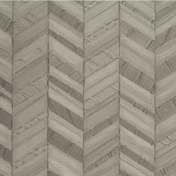 Sample WPW1211.WT.0 Arrow Gun Metal Chevron Winfield Thybony Wallpaper