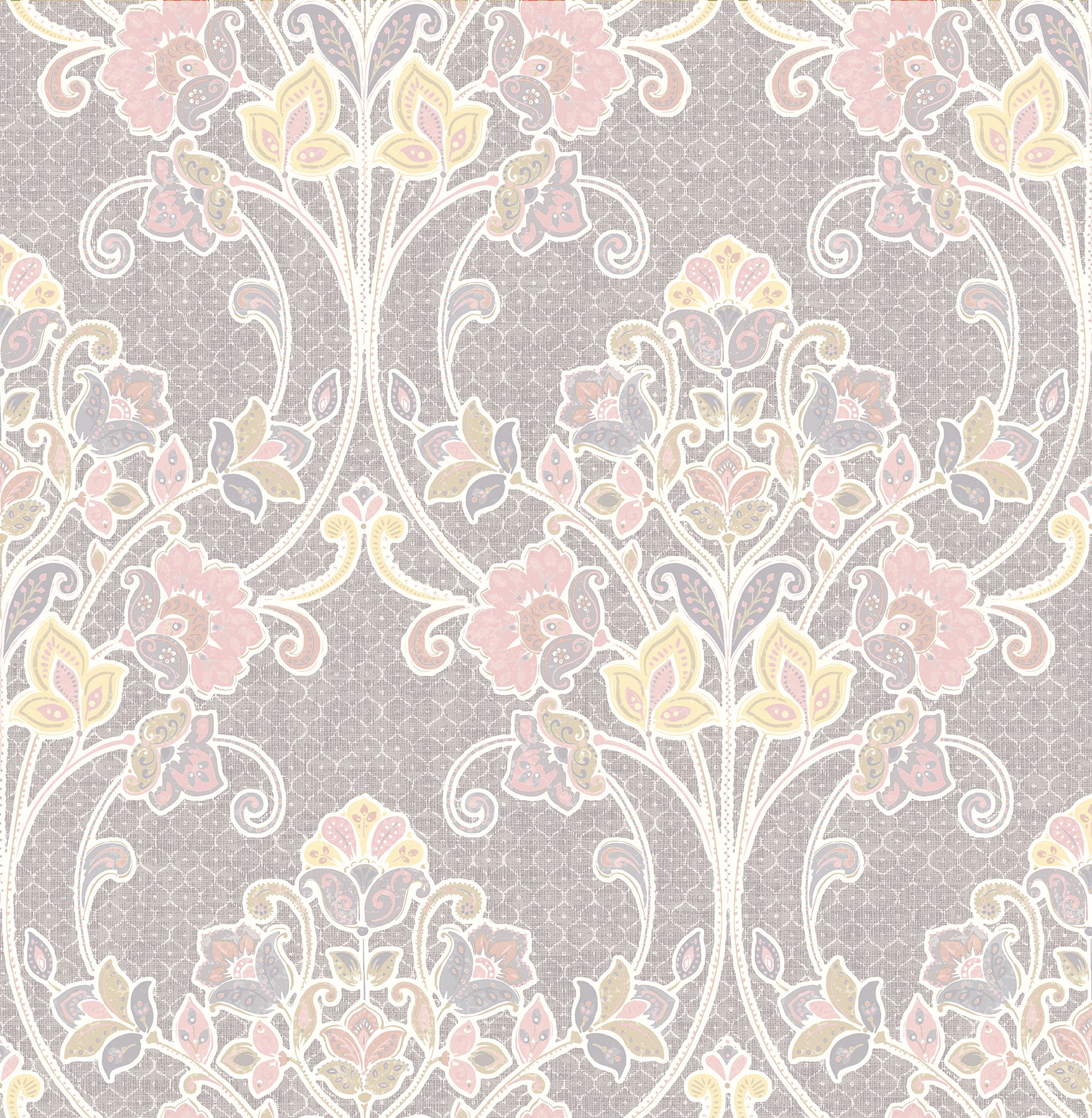 1014 001809 Kismet Pink Willow Pink Nouveau Floral Wallpaper A Str