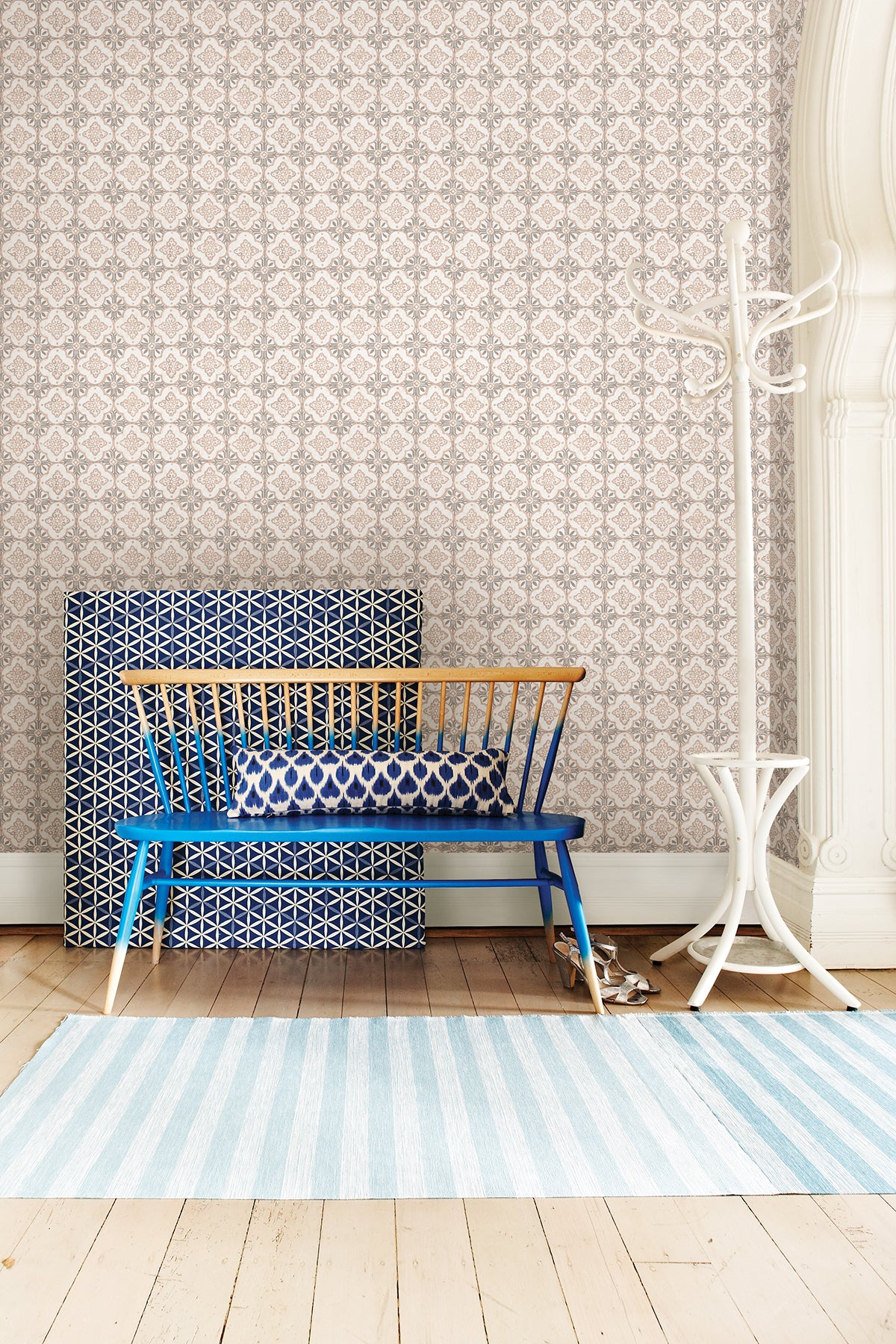 Save on 1014-001855 Kismet Pink Geo Pink Quatrefoil Wallpaper A Street Prints Wallpaper