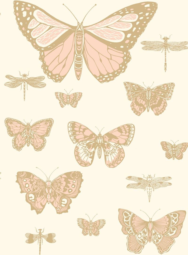 Save on 103/15066/Cs Butterflies And Dragonflies Pink On Ivry By Cole and Son Wallpaper
