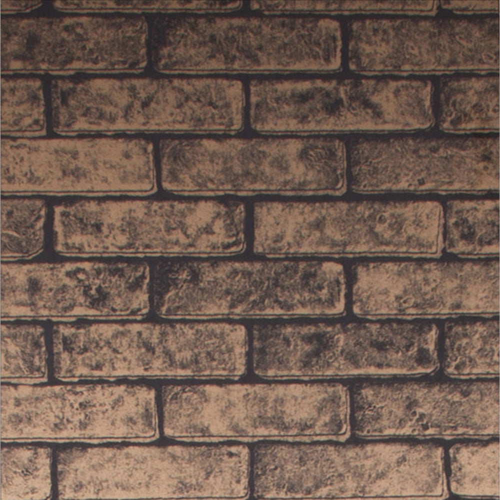 Purchase Graham & Brown Wallpaper Metallic Brick Bronze Black Removable Wallpaper