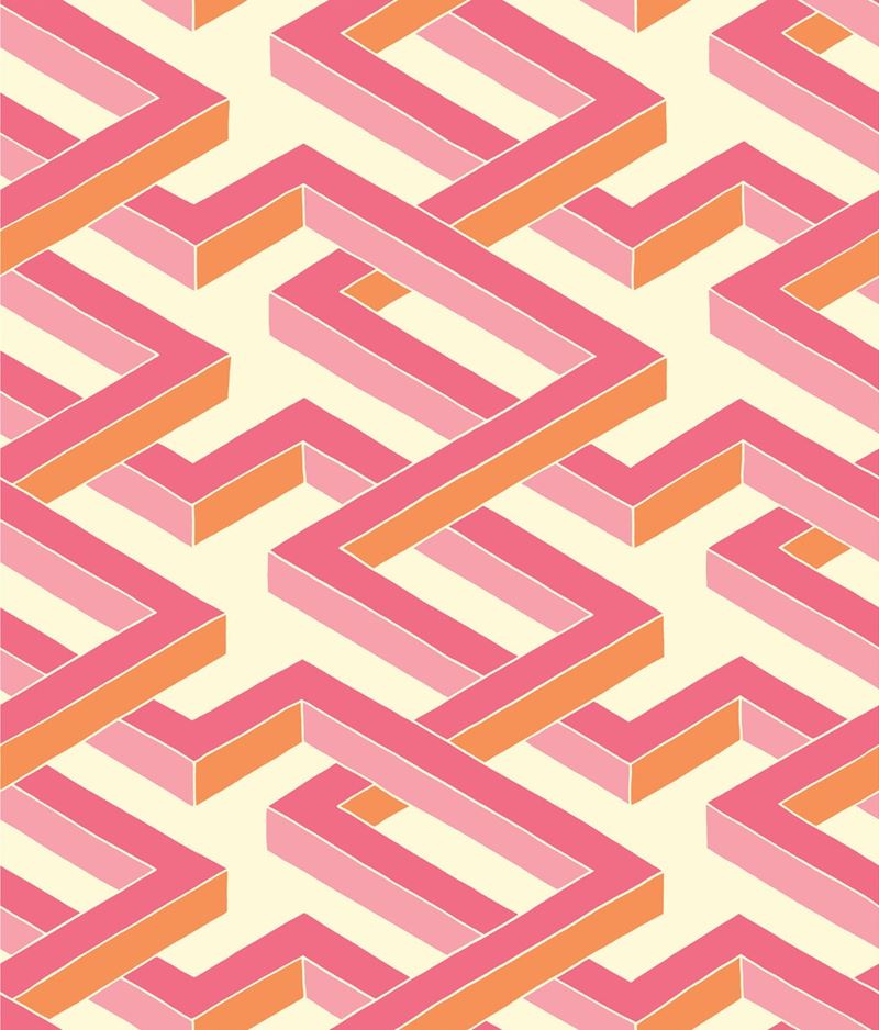 View 105/1004 Cs Luxor Pink By Cole and Son Wallpaper