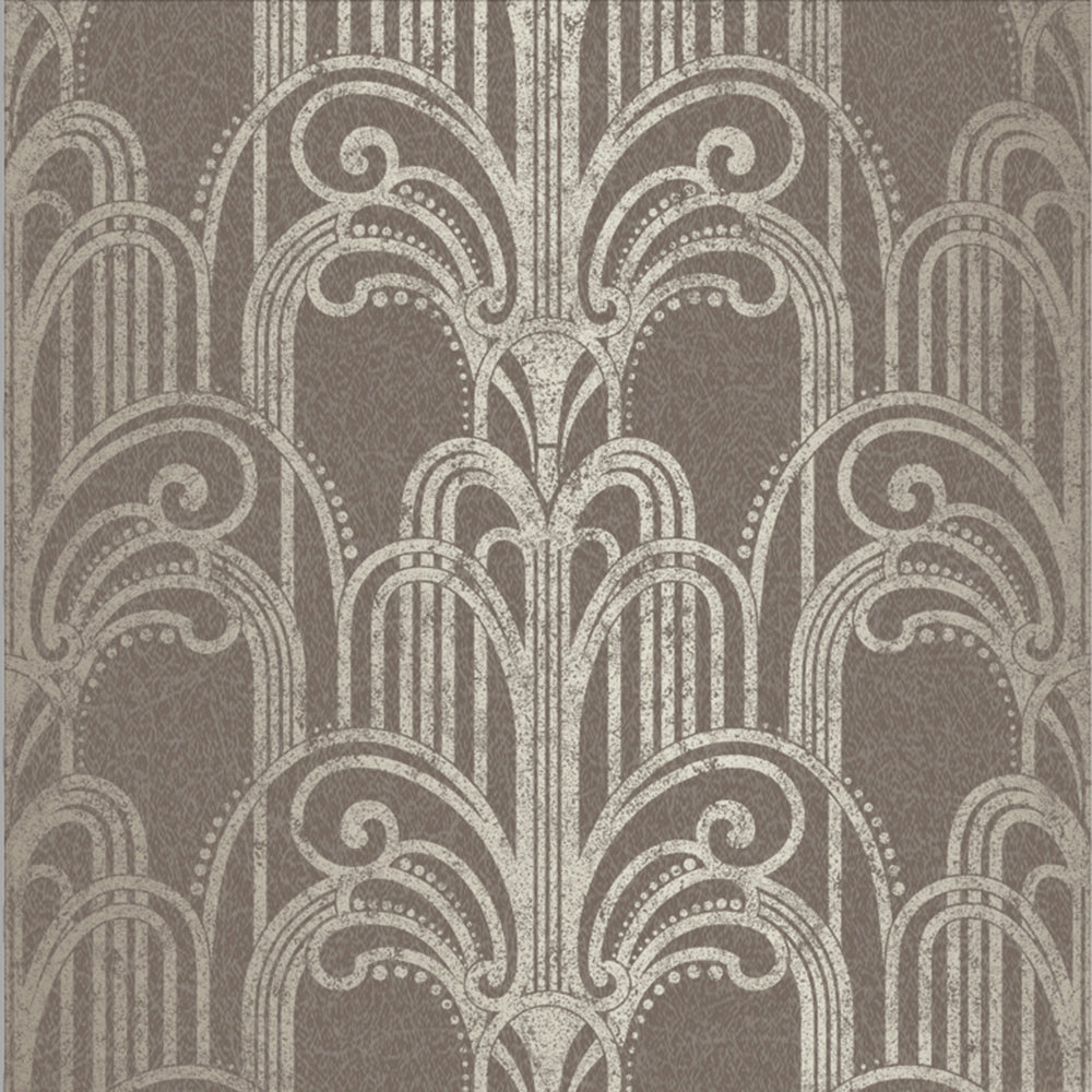 105921 - Graham & Brown, Art Deco Natural Removable Wallpaper