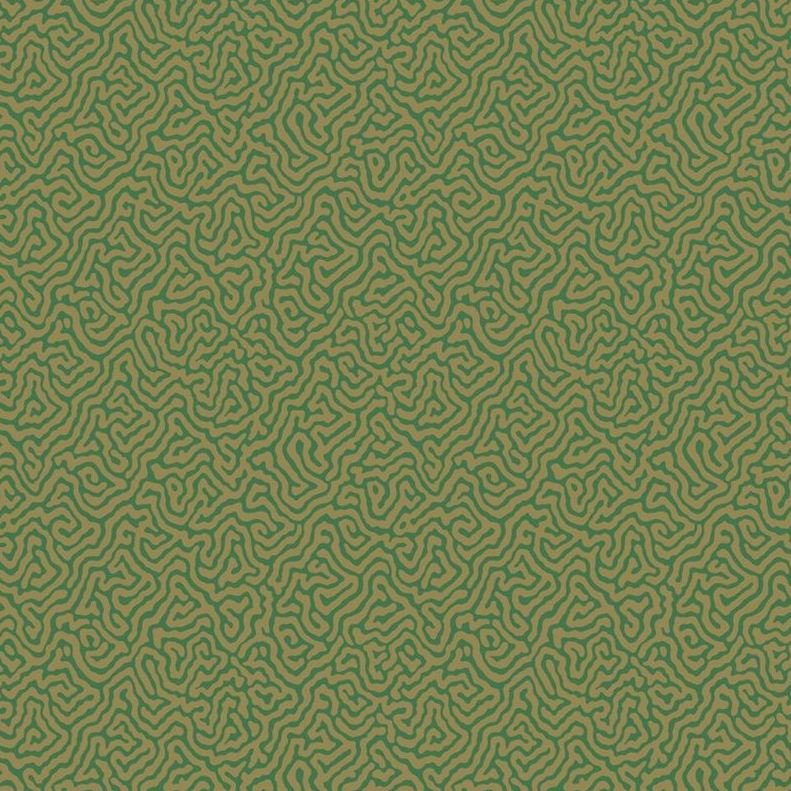 Select 107/4022 Cs Vermicelli Green And Gold By Cole and Son Wallpaper