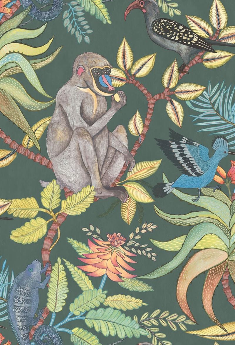 Save on 109/1006 Cs Savuti Dark Petrol Multi By Cole and Son Wallpaper