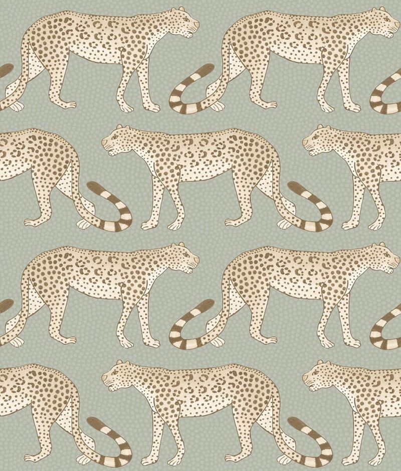 Select 109/2009 Cs Leopard Walk Olive And White By Cole and Son Wallpaper