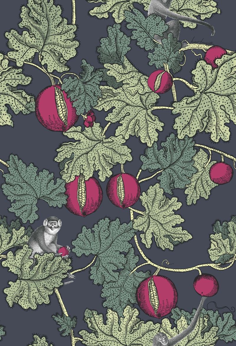 Select 114/1001 Cs Frutto Proibito Ink And Magenta By Cole and Son Wallpaper