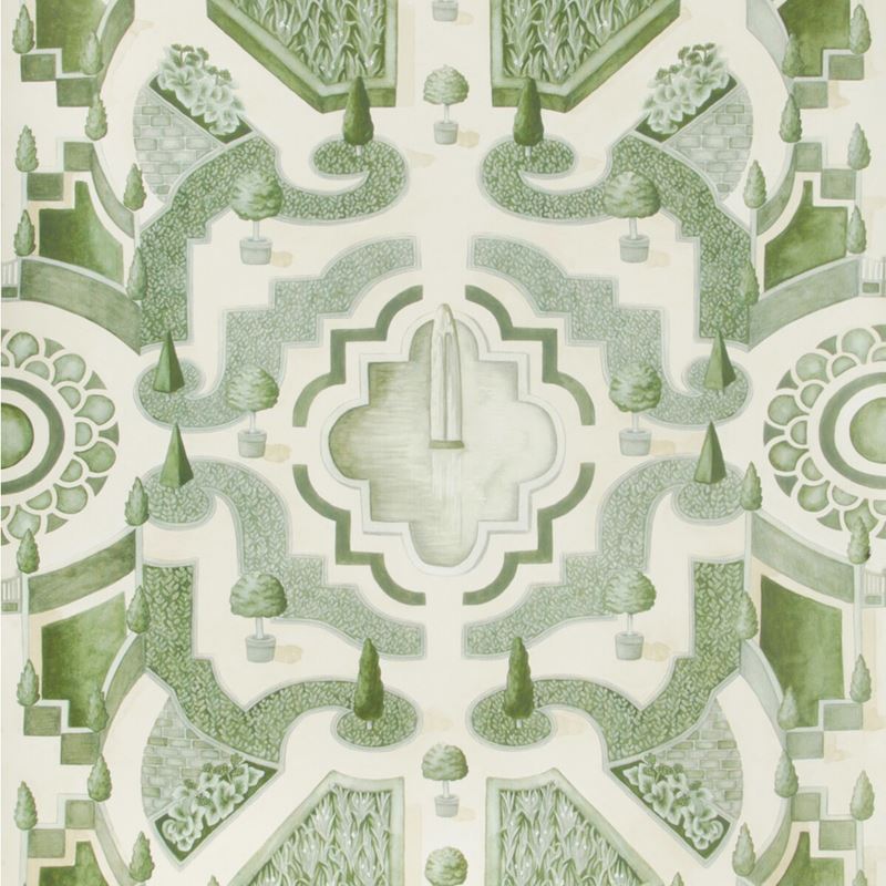 Acquire 115/2005 Cs Topiary Leaf Green By Cole and Son Wallpaper