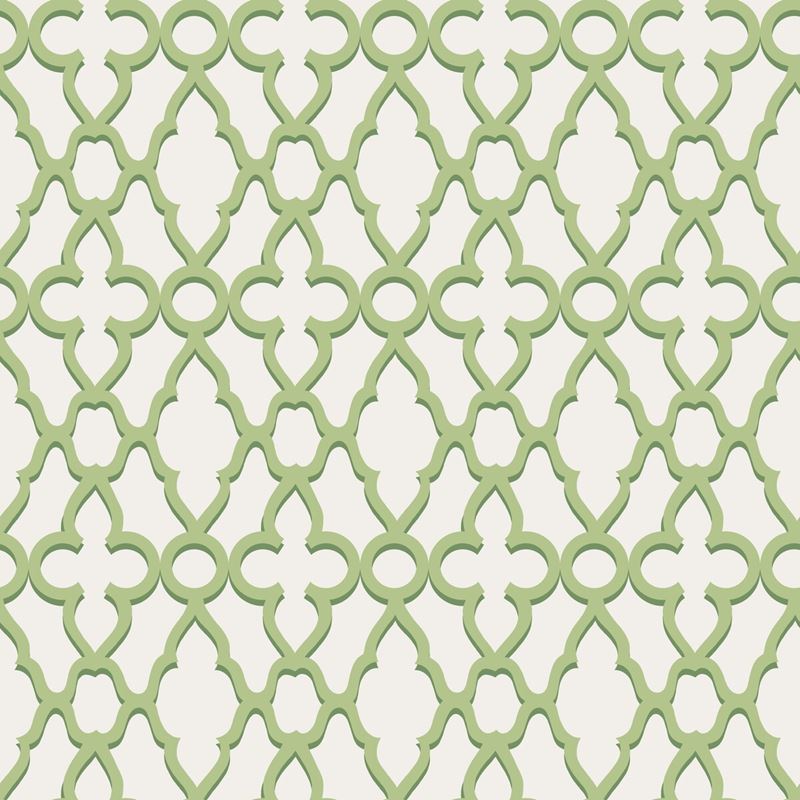 Acquire 116/6022 Cs Treillage Leaf Green Chlk By Cole and Son Wallpaper
