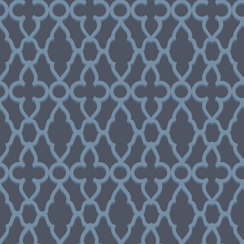 Shop 116/6024 Cs Treillage Cerulean Midnig By Cole and Son Wallpaper