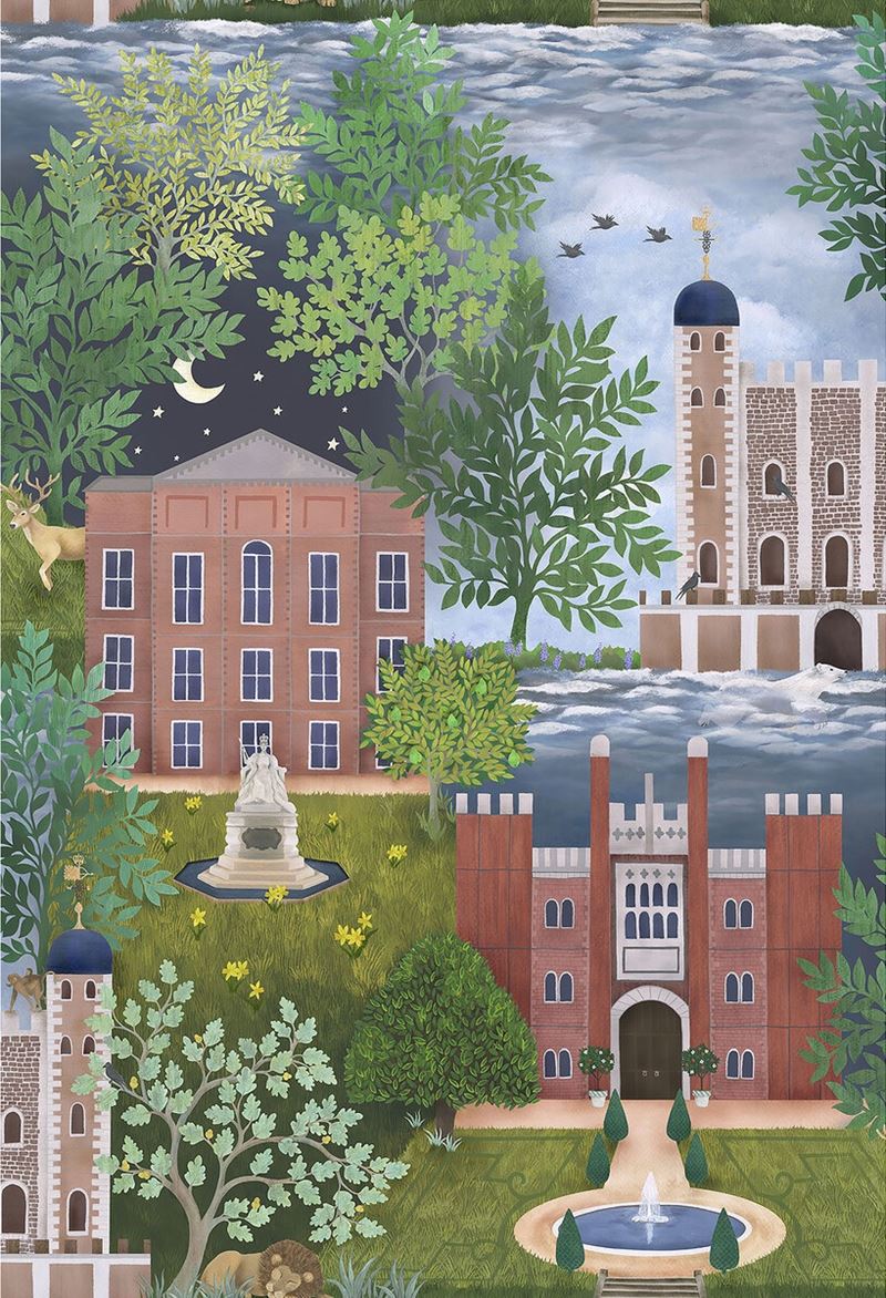 Shop 118/1001 Cs Palace Tales Lgrnterandpet By Cole and Son Wallpaper 2