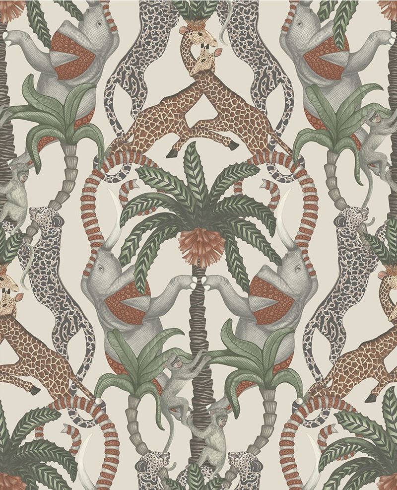 Find 119/2011 Cs Safari Totem Trctandfrstgrn Stn By Cole and Son Wallpaper