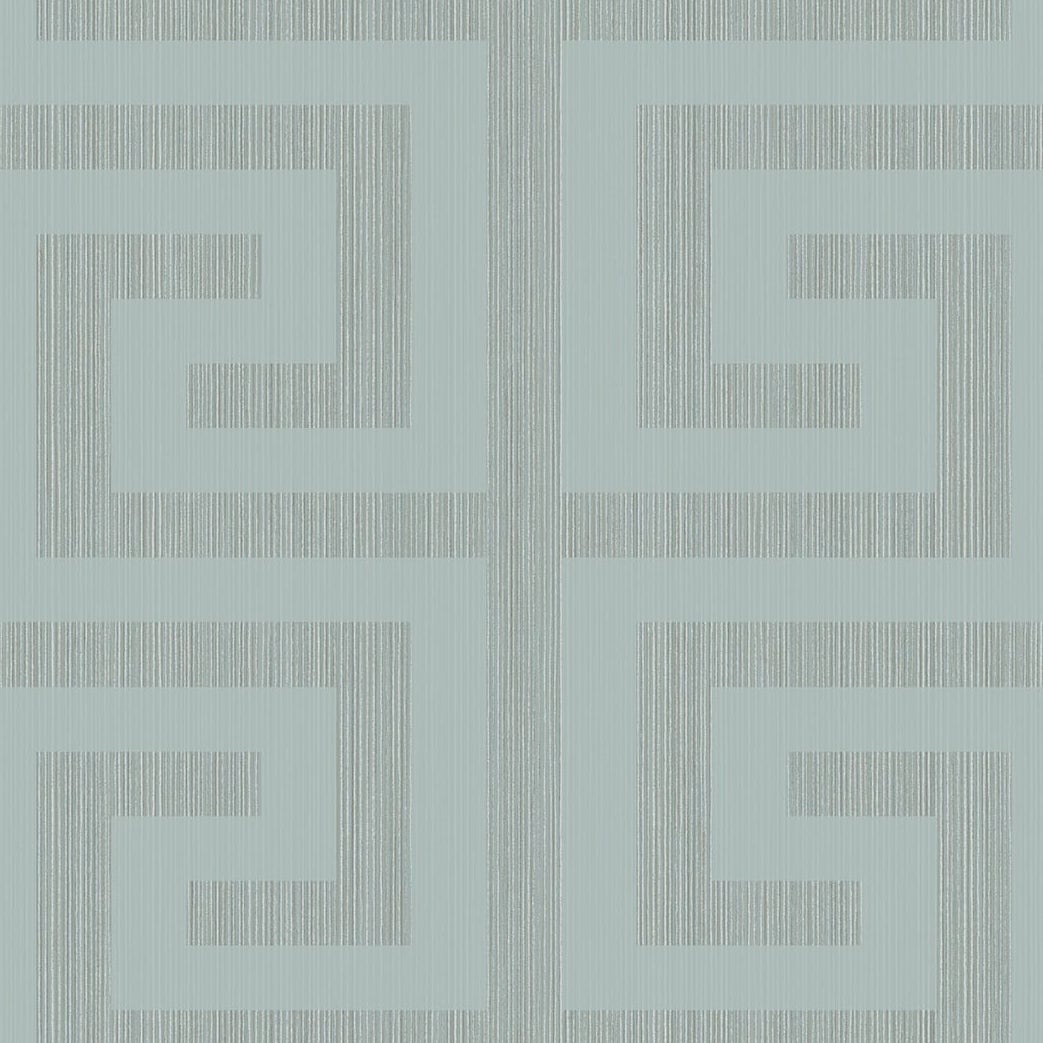 2232004 | Greek Key, Green - Etten Gallerie Wallpaper