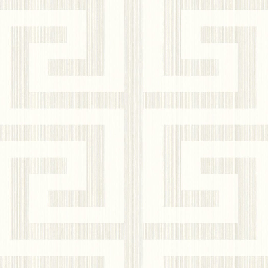 2232013 | Greek Key, Off-White - Etten Gallerie Wallpaper