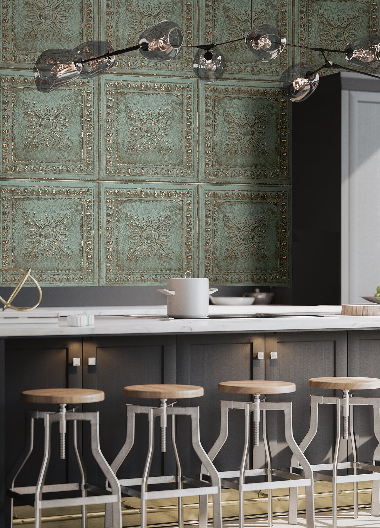 Looking for 2540-24032 Restored Turquoise Faux Effects A-Street Prints Wallpaper