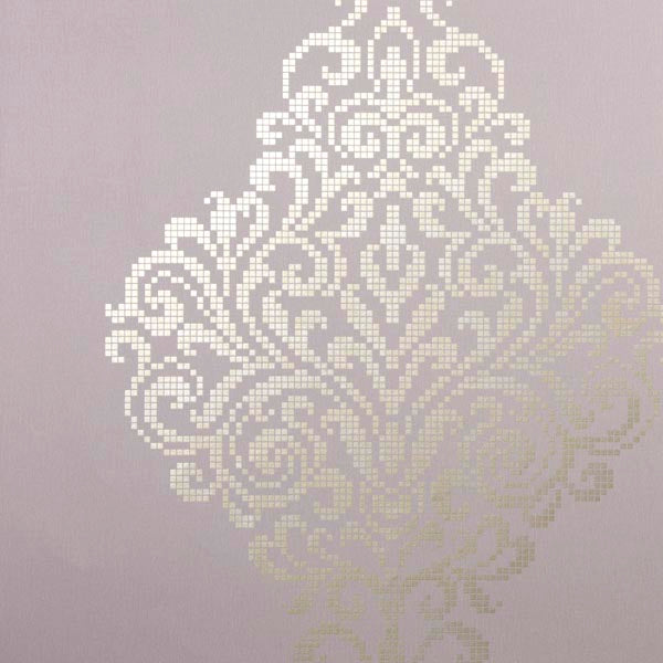 Search 2542-20751 Sparkle Lux Lavender Metallic Damask Kenneth James Wallpaper