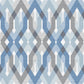 Select 2656-004043 Catalina Blue Geometrics A-Street Prints Wallpaper