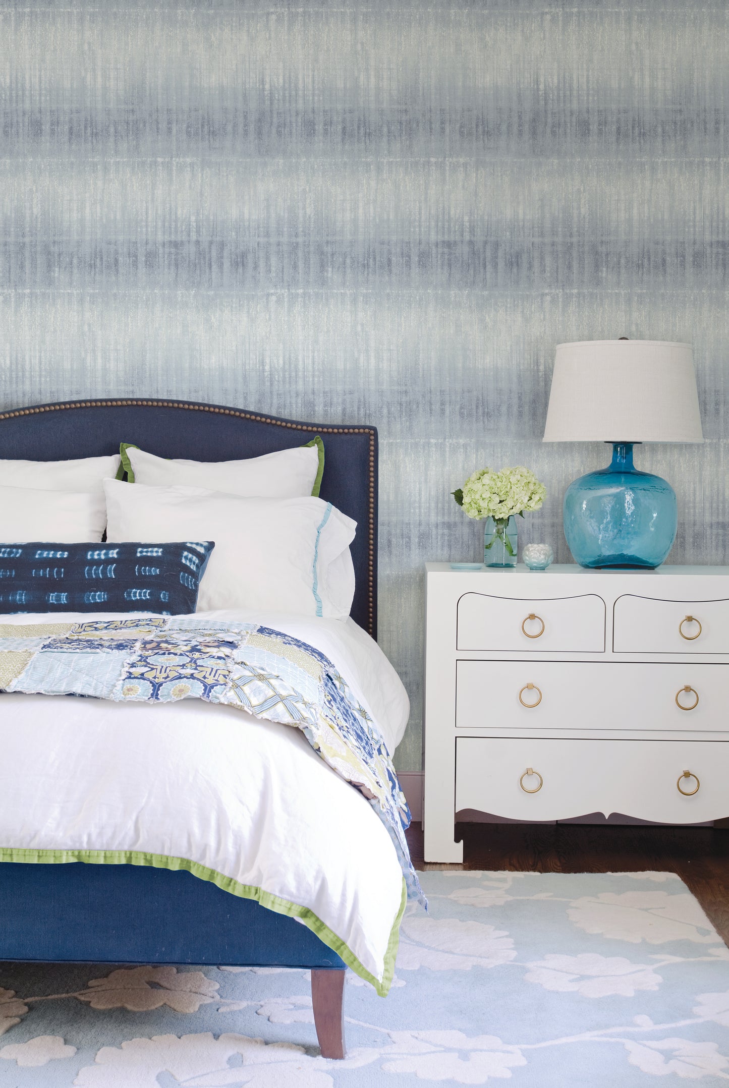 Find 2656-004045 Catalina Blueberry Stripes A-Street Prints Wallpaper