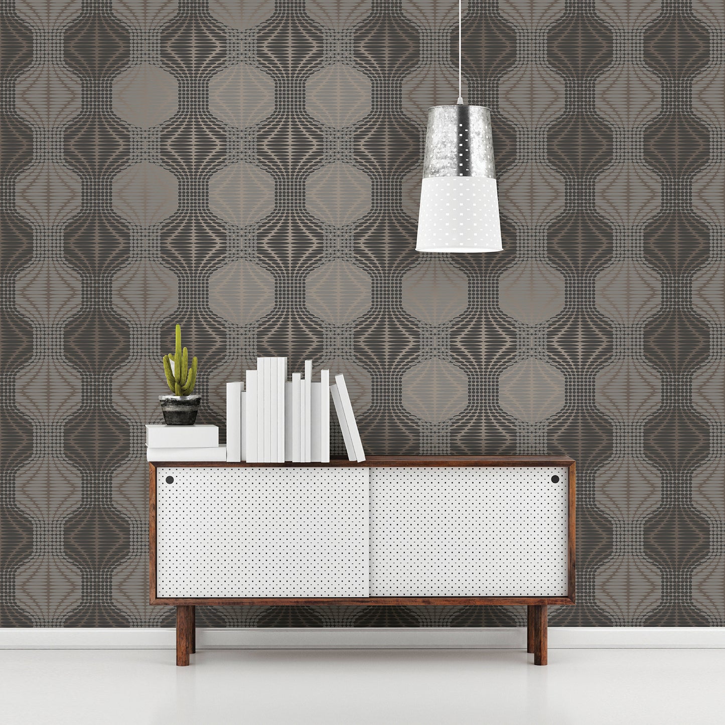 Acquire 2697-22634 Optic Brown Geometric A-Street Prints Wallpaper