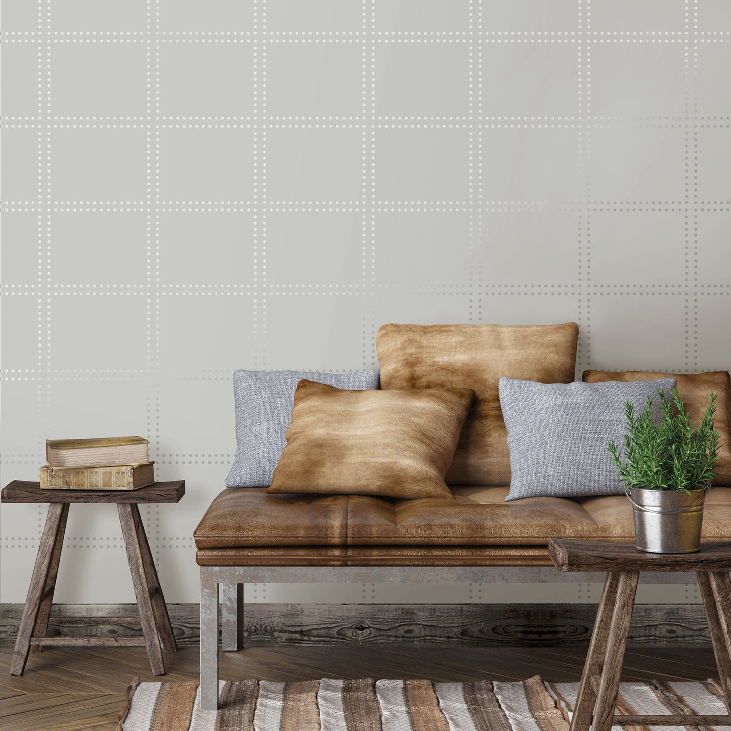 Search 2697-22640 Gridlock Light Grey Geometric A-Street Prints Wallpaper