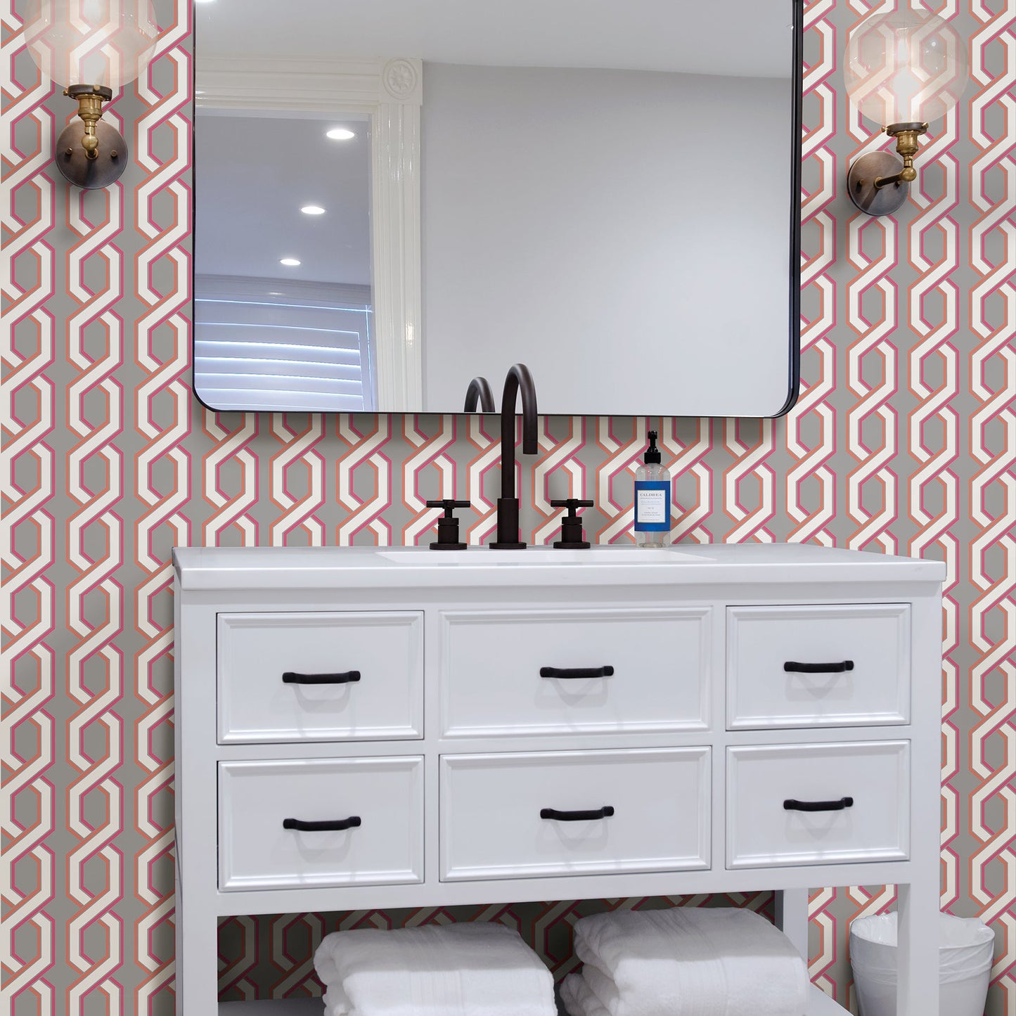 Looking 2704 22688 For Your Bath Iii Geometric Brewster