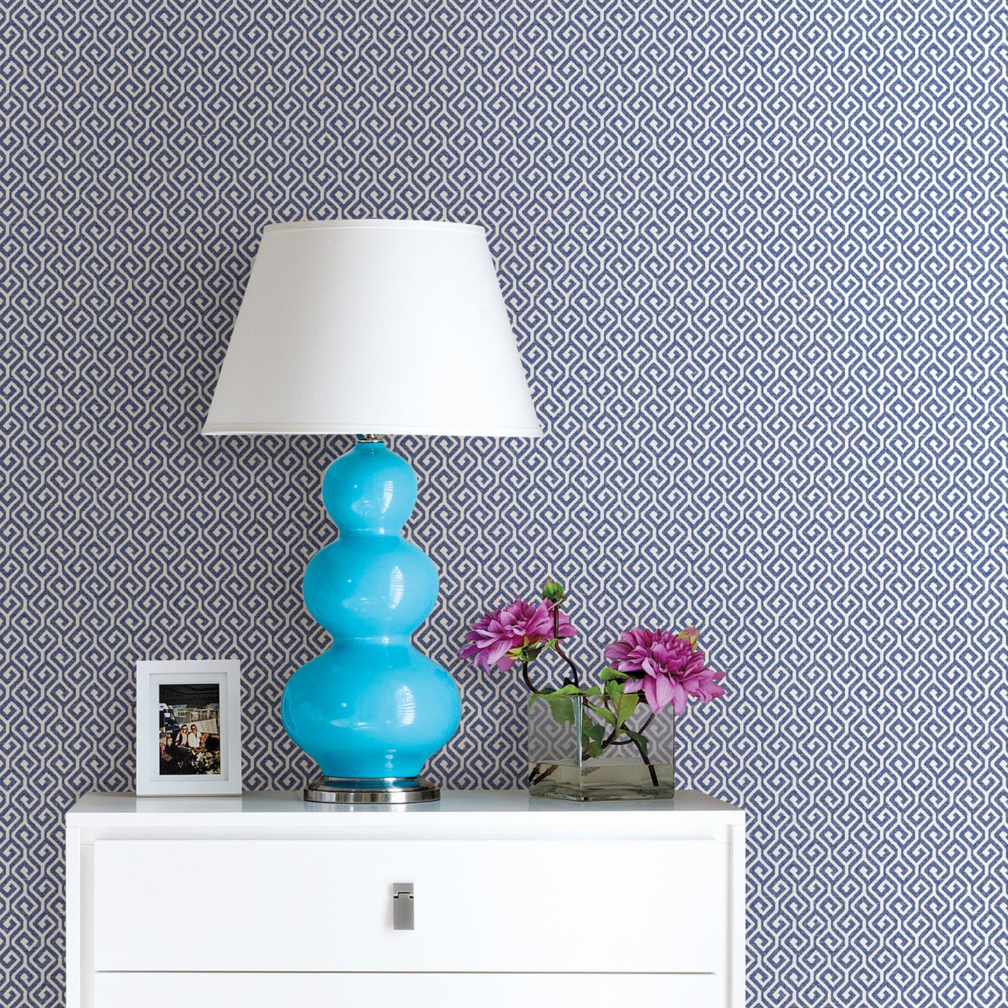 Order 2744-24103 Solstice Denim Geometric A-Street Prints Wallpaper