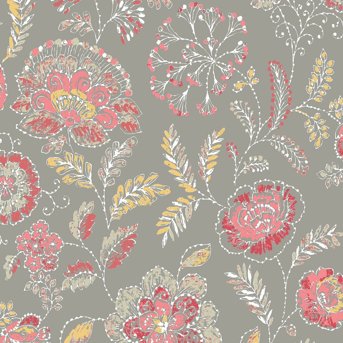 Find 2744-24108 Solstice Coral Flowers A-Street Prints Wallpaper
