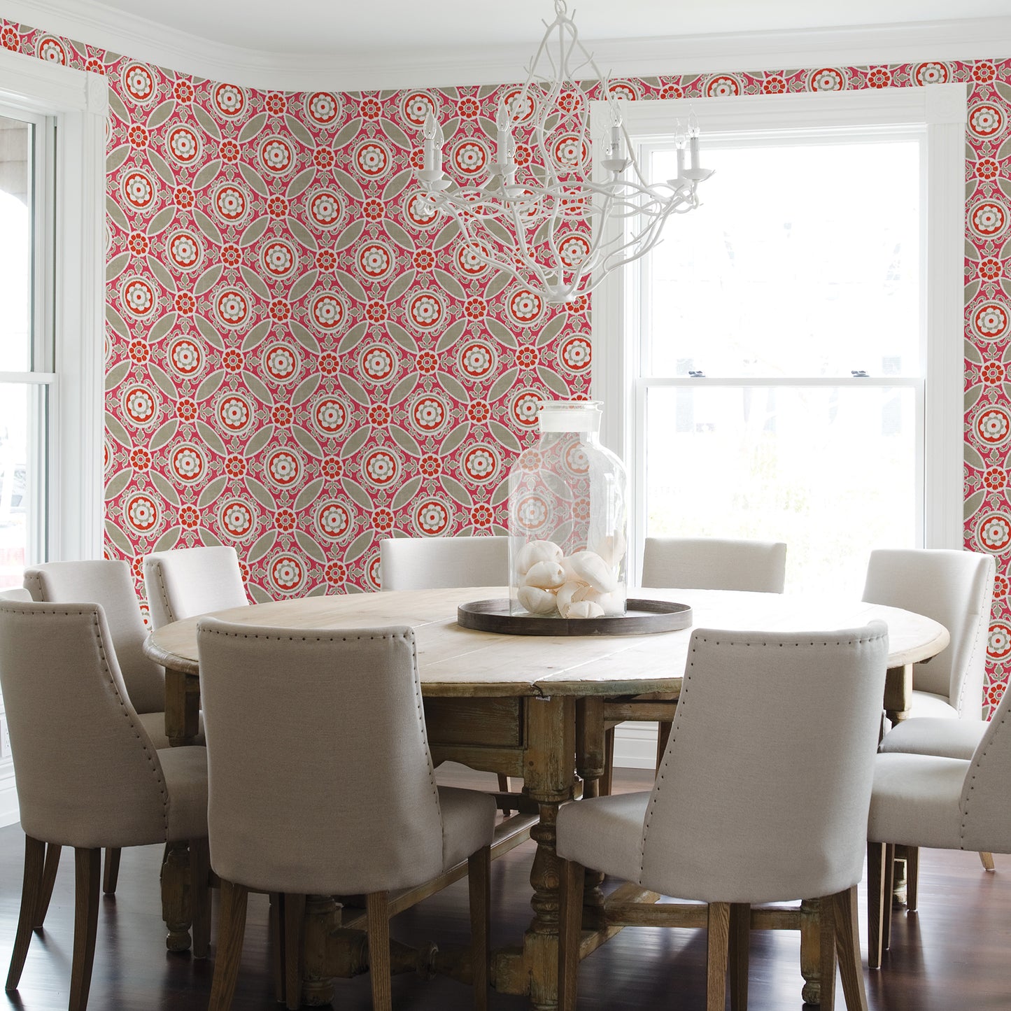 Purchase 2744-24113 Solstice Pink Flowers A-Street Prints Wallpaper