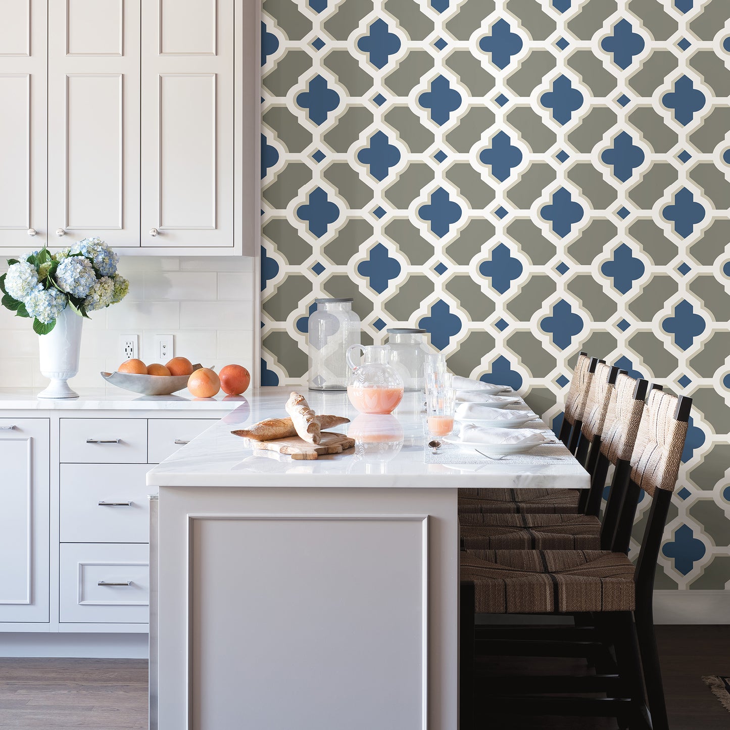 Purchase 2744-24125 Solstice Navy Geometric A-Street Prints Wallpaper
