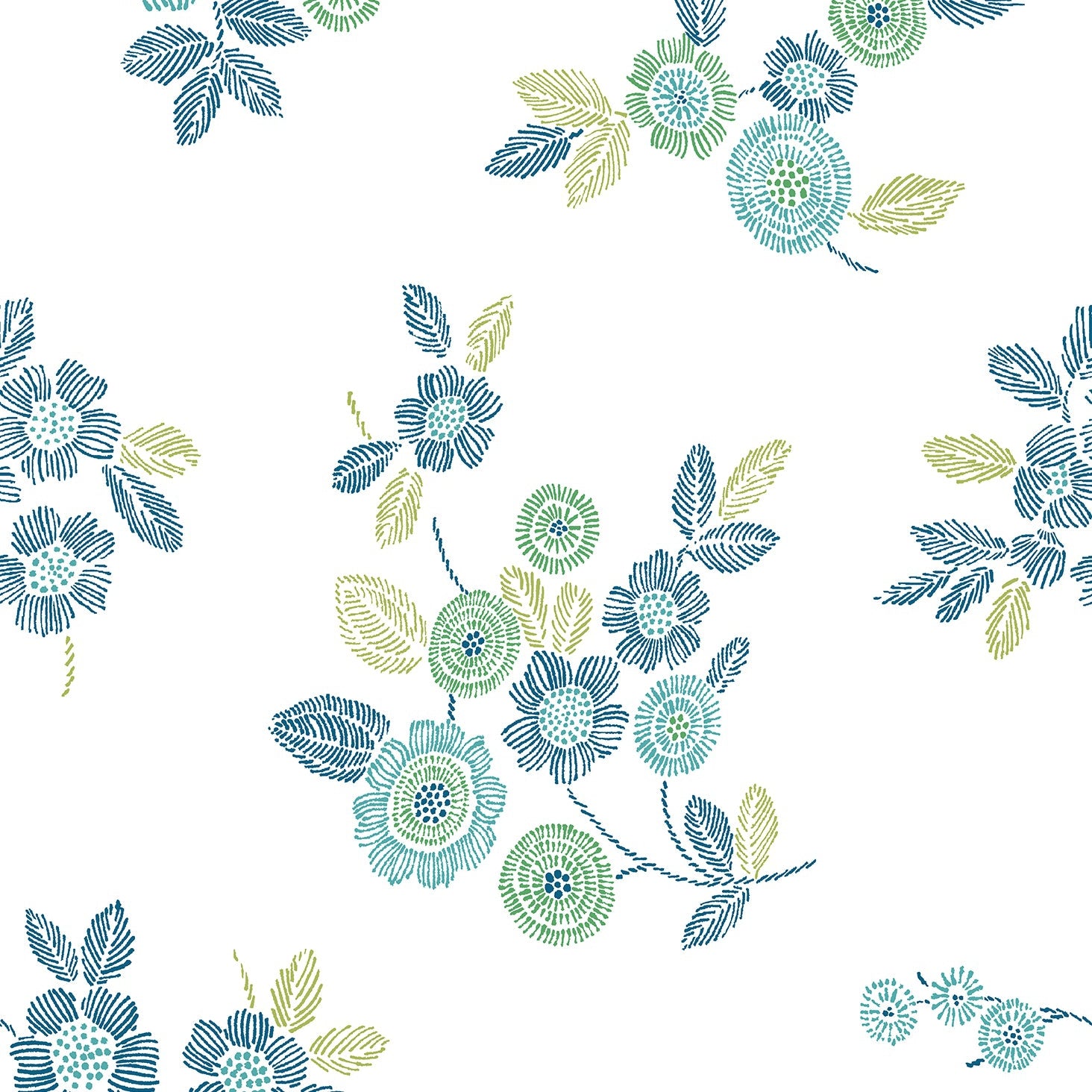 Looking for 2744-24127 Solstice Green Flowers A-Street Prints Wallpaper