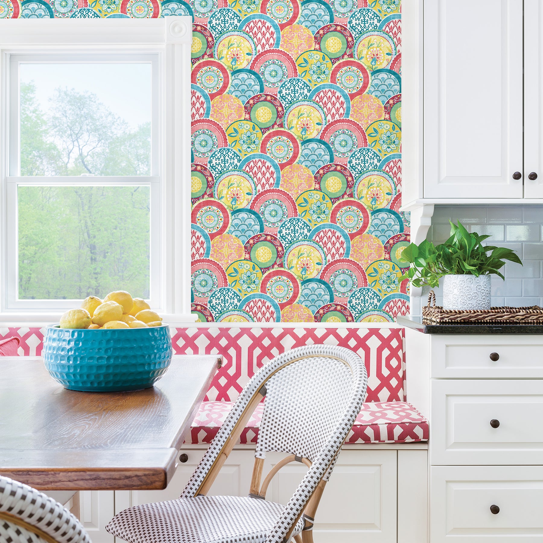 Purchase 2744-24147 Solstice Coral Medallions A-Street Prints Wallpaper
